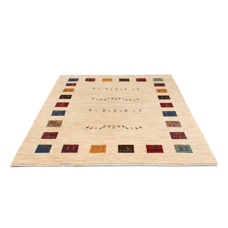 Tapis Gabbeh - Loribaft Persan - 194 x 151 cm - multicolore