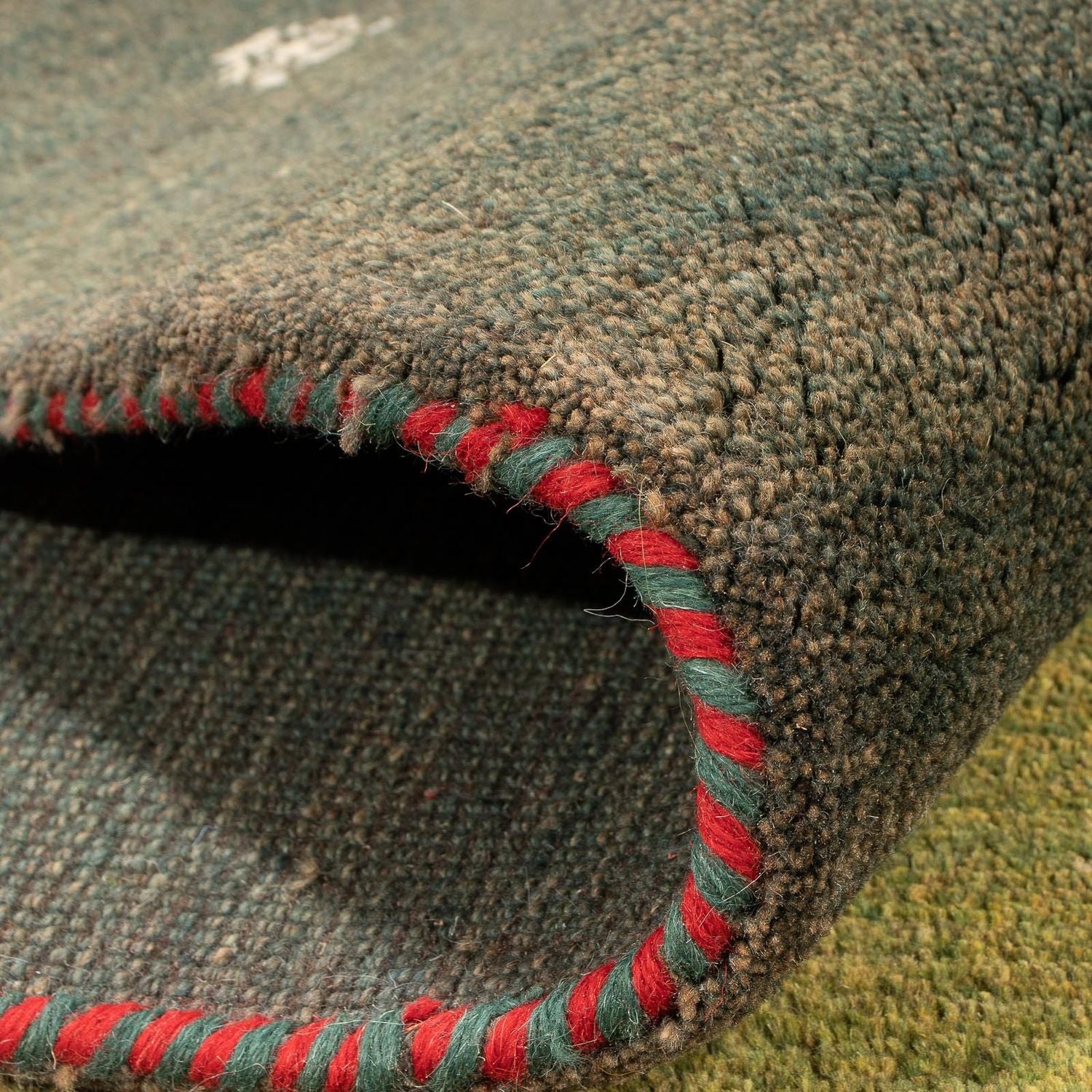 Tapis Gabbeh - Persan - 302 x 200 cm - vert