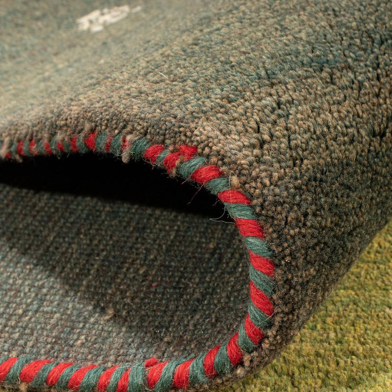 Tapis Gabbeh - Persan - 302 x 200 cm - vert
