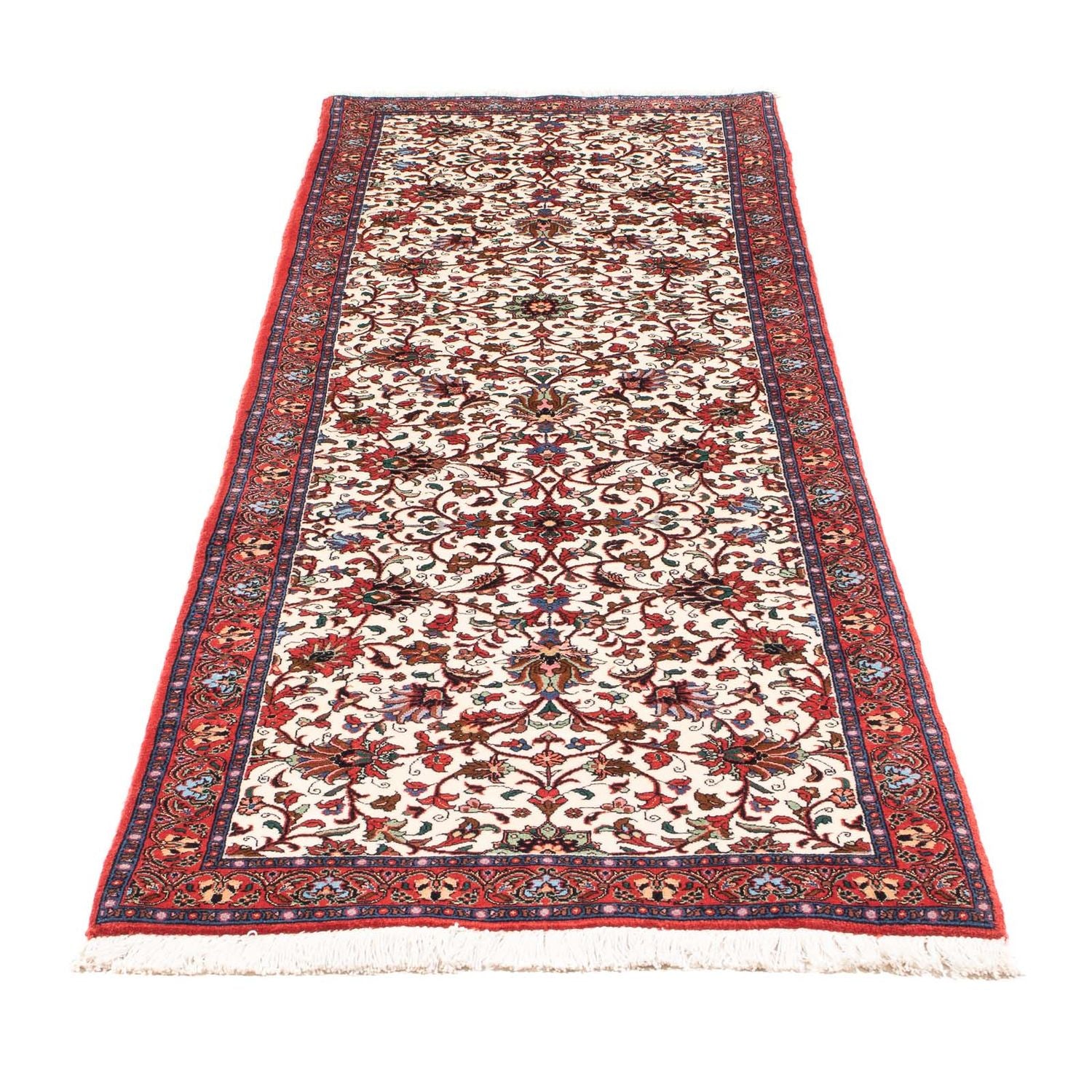 Tapis de couloir Tapis persan - Bidjar - 244 x 73 cm - beige
