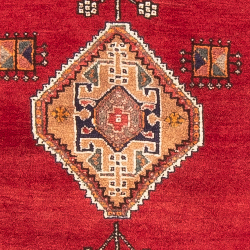 Tapis de couloir Tapis Gabbeh - Persan Kashkuli - 234 x 82 cm - rouge