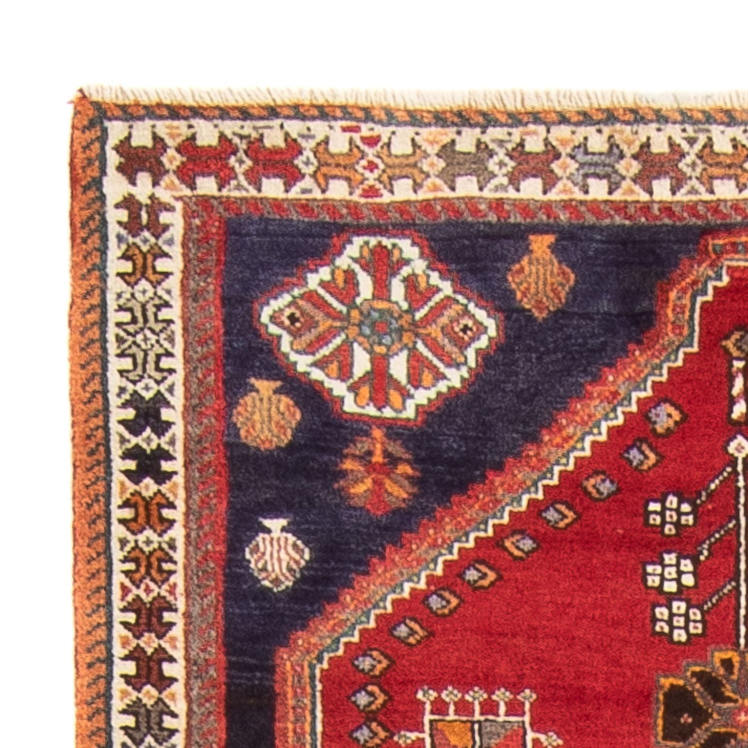 Tapis de couloir Tapis Gabbeh - Persan Kashkuli - 234 x 82 cm - rouge