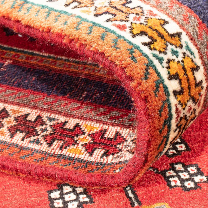 Tapis de couloir Tapis Gabbeh - Persan Kashkuli - 234 x 82 cm - rouge