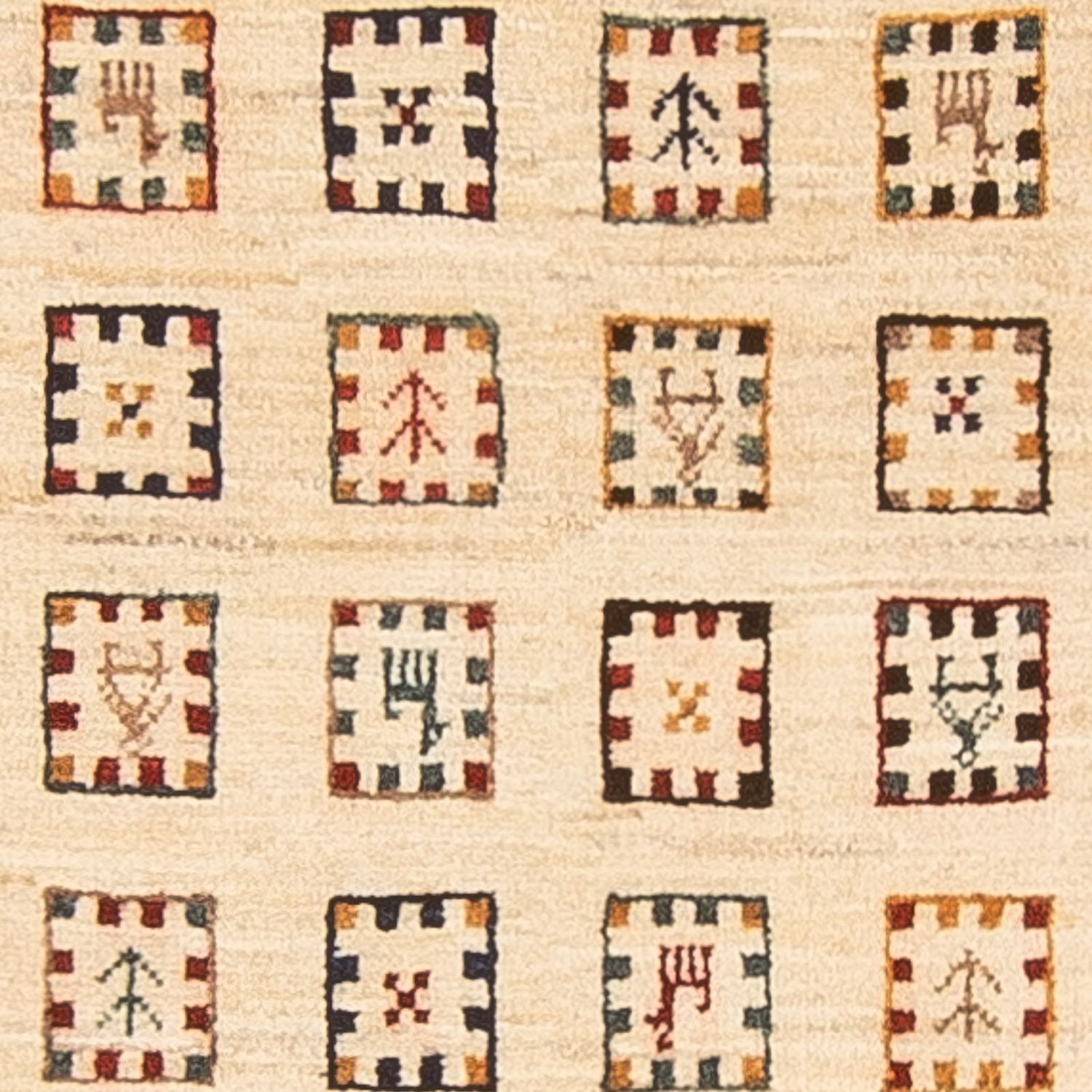 Tapis de couloir Tapis Gabbeh - Loribaft Persan - 193 x 82 cm - multicolore
