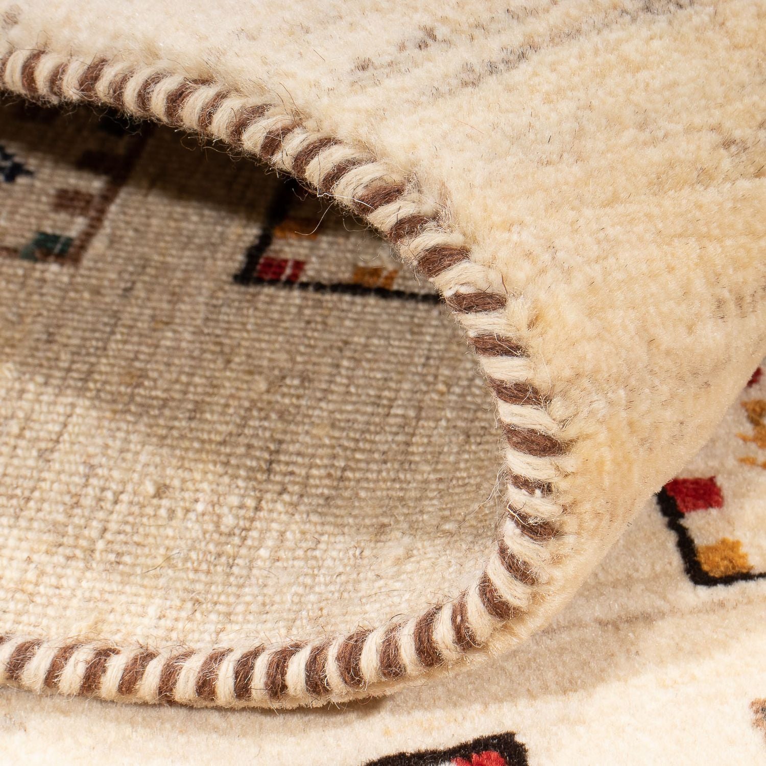 Tapis de couloir Tapis Gabbeh - Loribaft Persan - 193 x 82 cm - multicolore