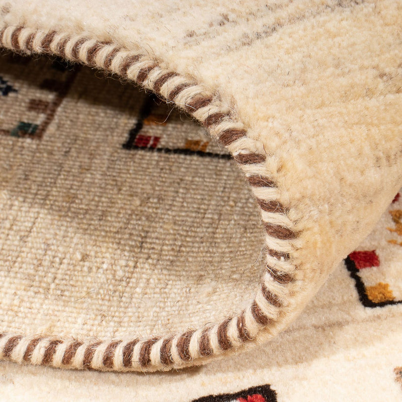 Tapis de couloir Tapis Gabbeh - Loribaft Persan - 193 x 82 cm - multicolore