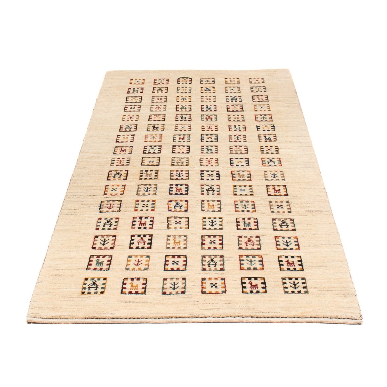 Tapis de couloir Tapis Gabbeh - Loribaft Persan - 193 x 82 cm - multicolore