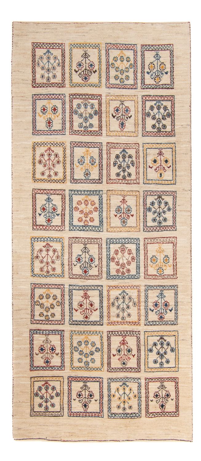 Tapis de couloir Tapis Gabbeh - Loribaft Persan - 193 x 84 cm - multicolore