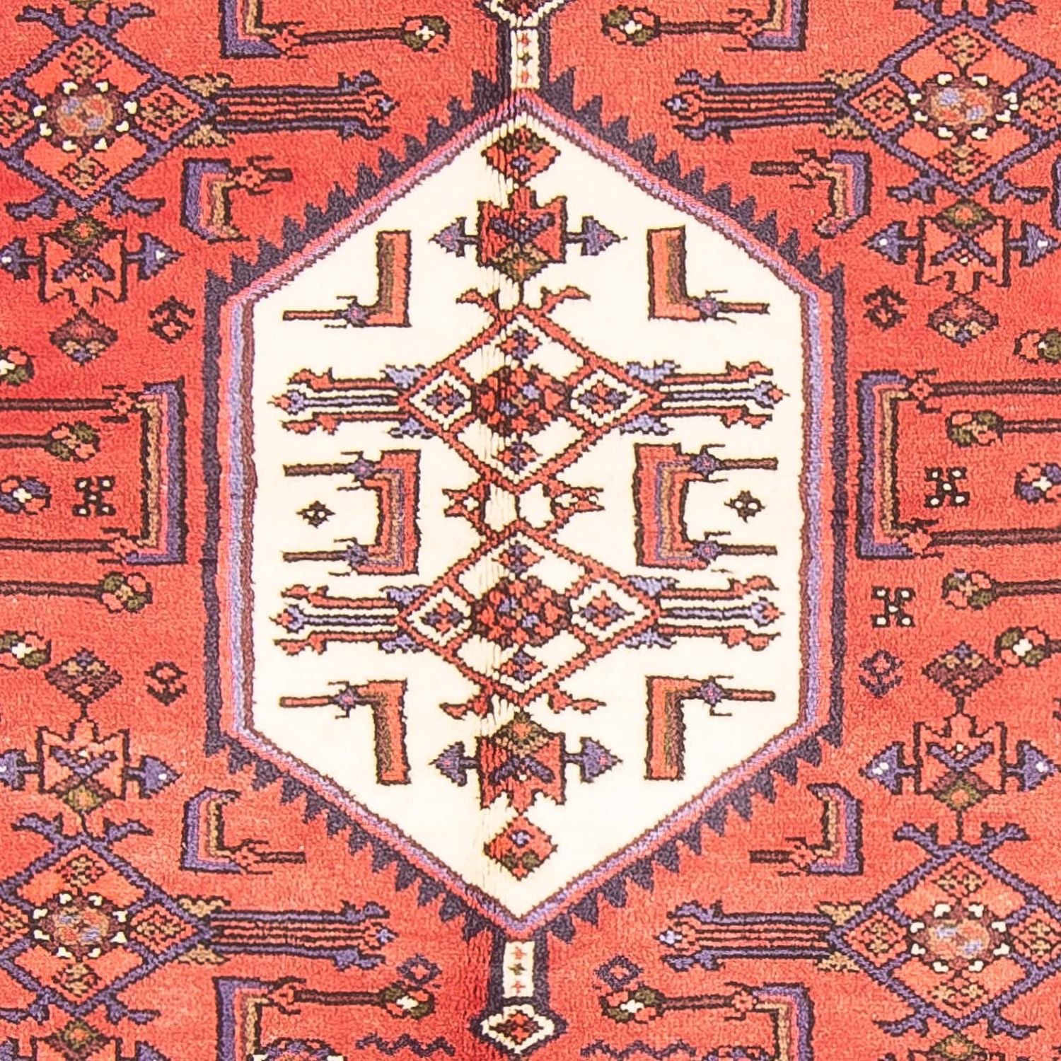 Tapis persan - Nomadic - 194 x 131 cm - rouge