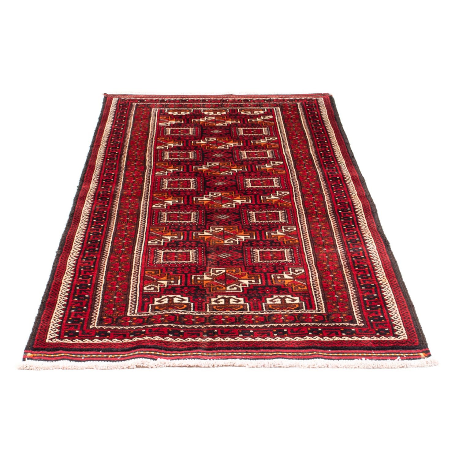 Tapis de couloir Tapis Belutsch - 190 x 90 cm - rouge