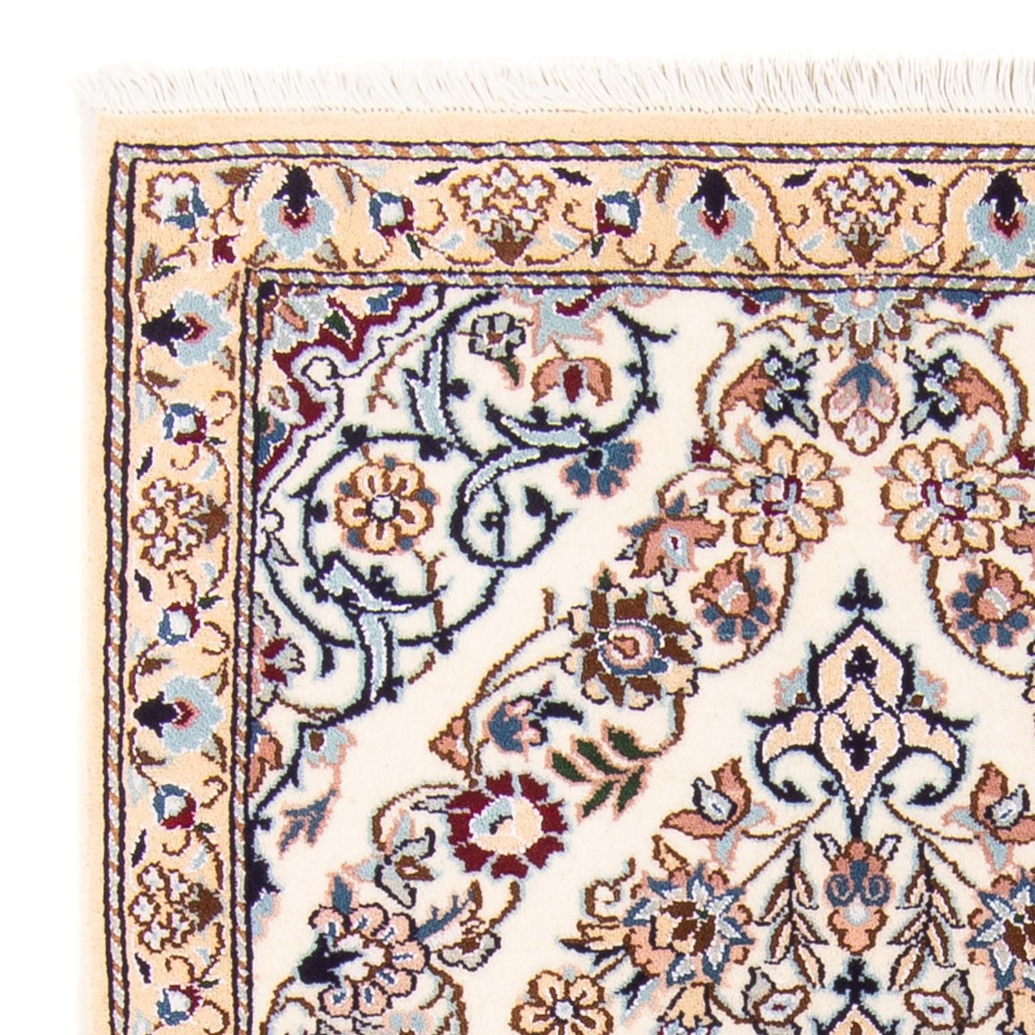 Tapis persan - Nain - Royal - 138 x 87 cm - beige