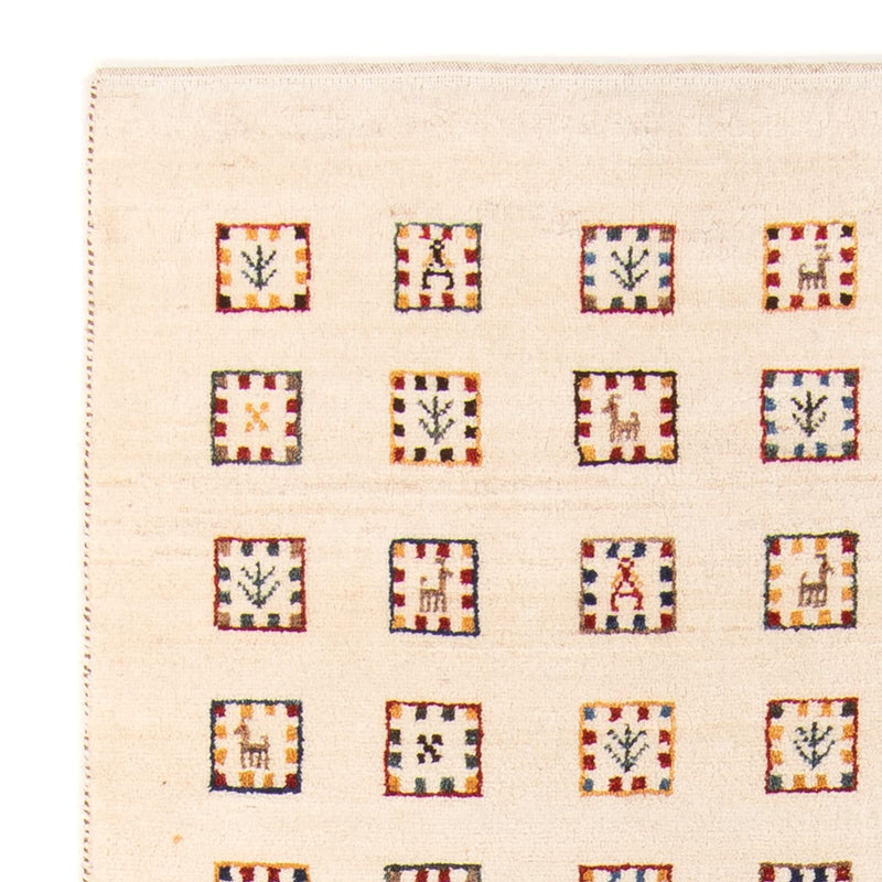 Tapis de couloir Tapis Gabbeh - Loribaft Persan - 200 x 82 cm - beige