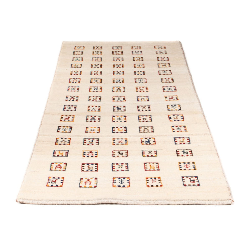 Tapis de couloir Tapis Gabbeh - Loribaft Persan - 200 x 82 cm - beige