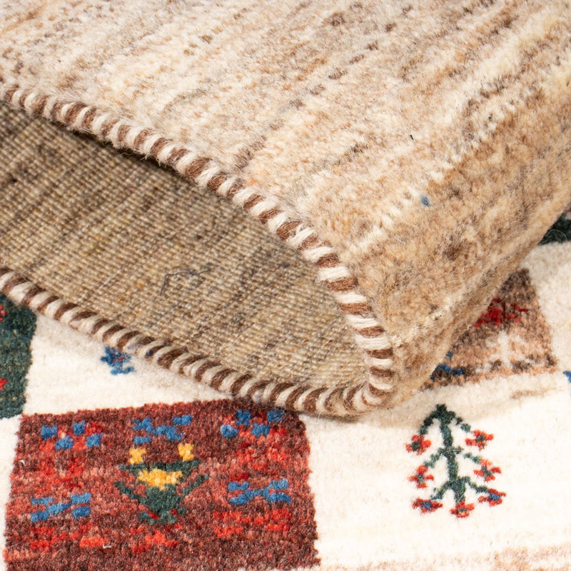 Tapis Gabbeh - Loribaft Persan - 129 x 81 cm - multicolore