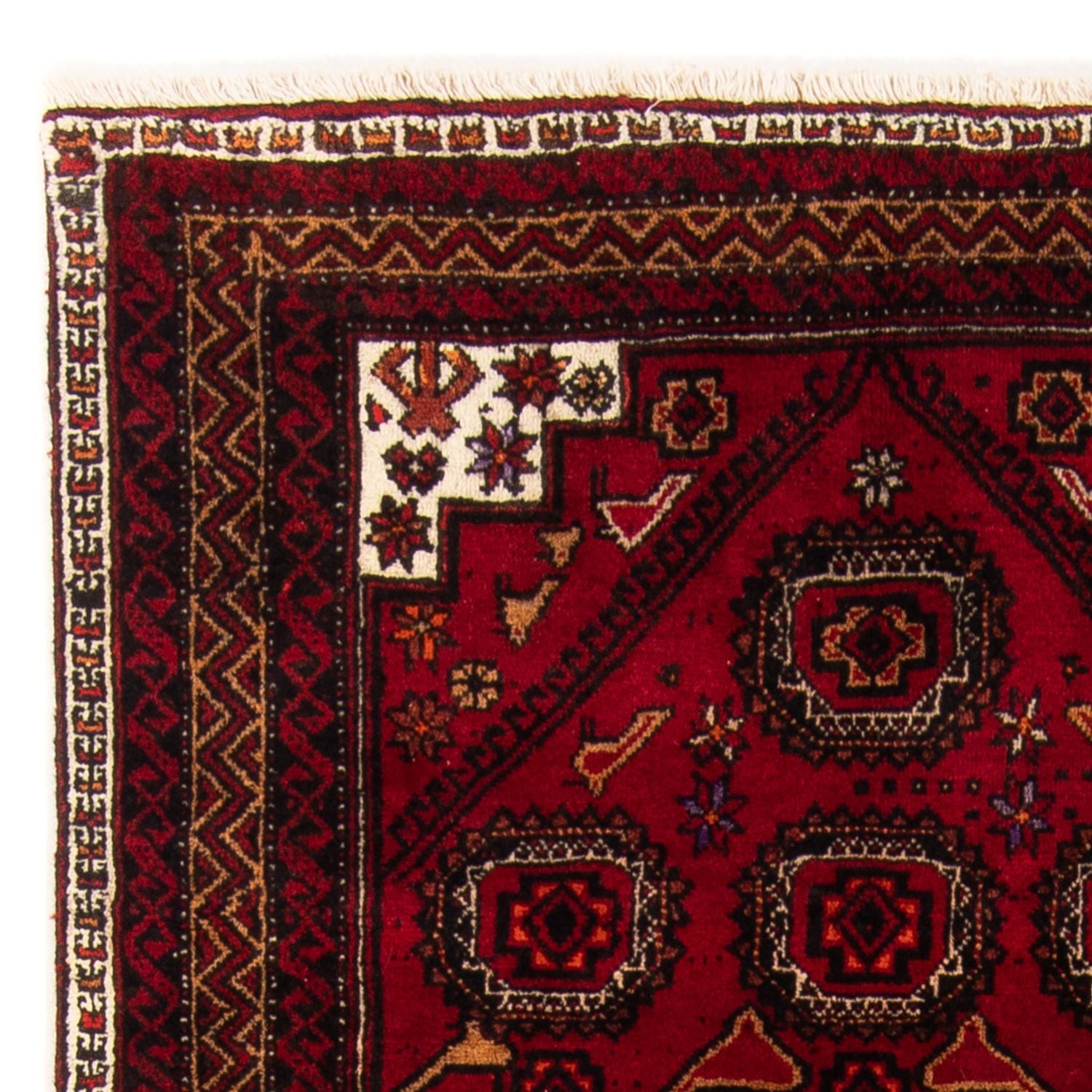 Tapis de couloir Tapis Belutsch - 188 x 94 cm - rouge