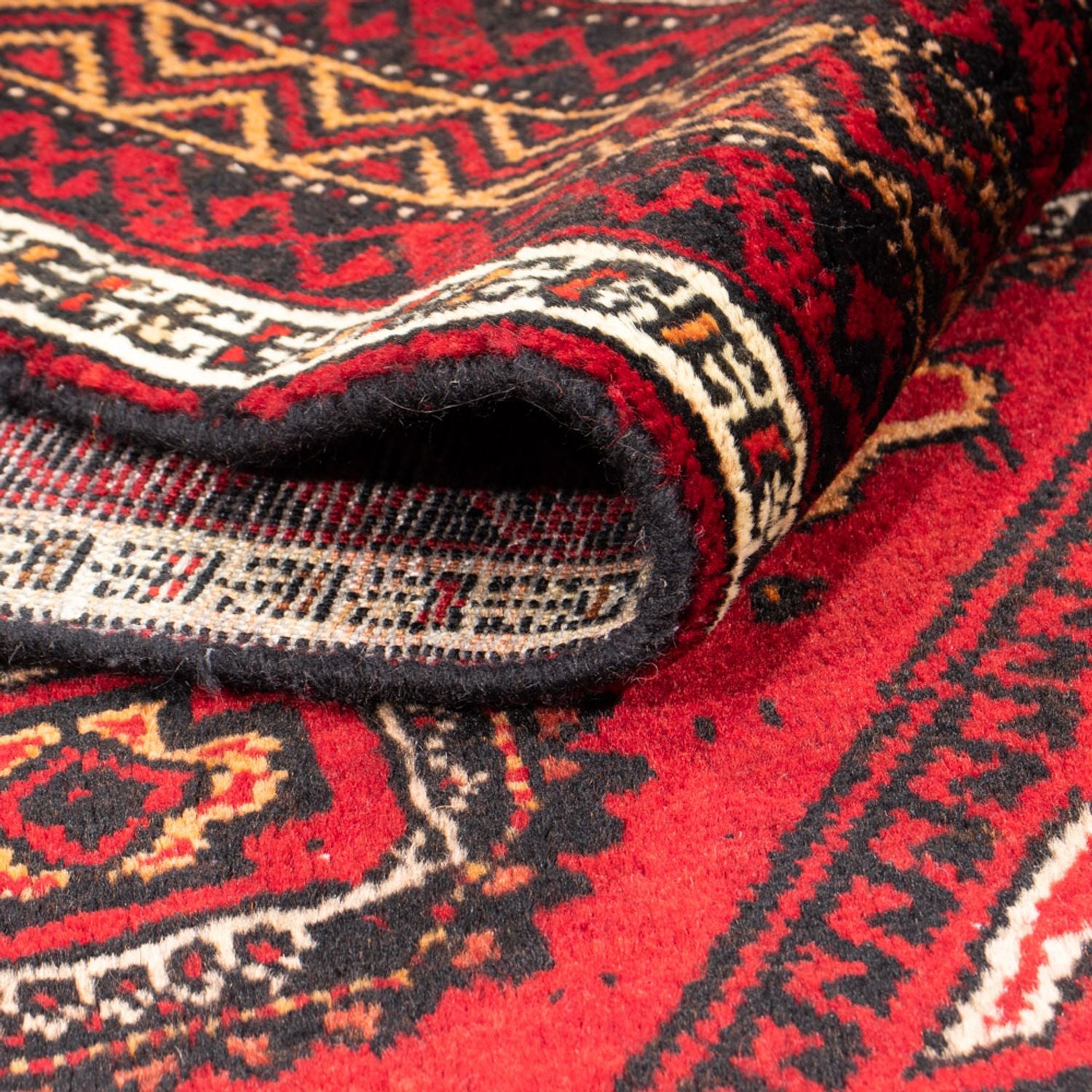 Tapis de couloir Tapis Belutsch - 188 x 94 cm - rouge