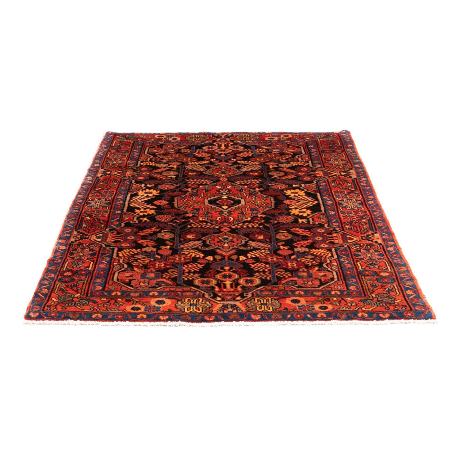 Tapis persan - Nomadic - 196 x 122 cm - bleu foncé
