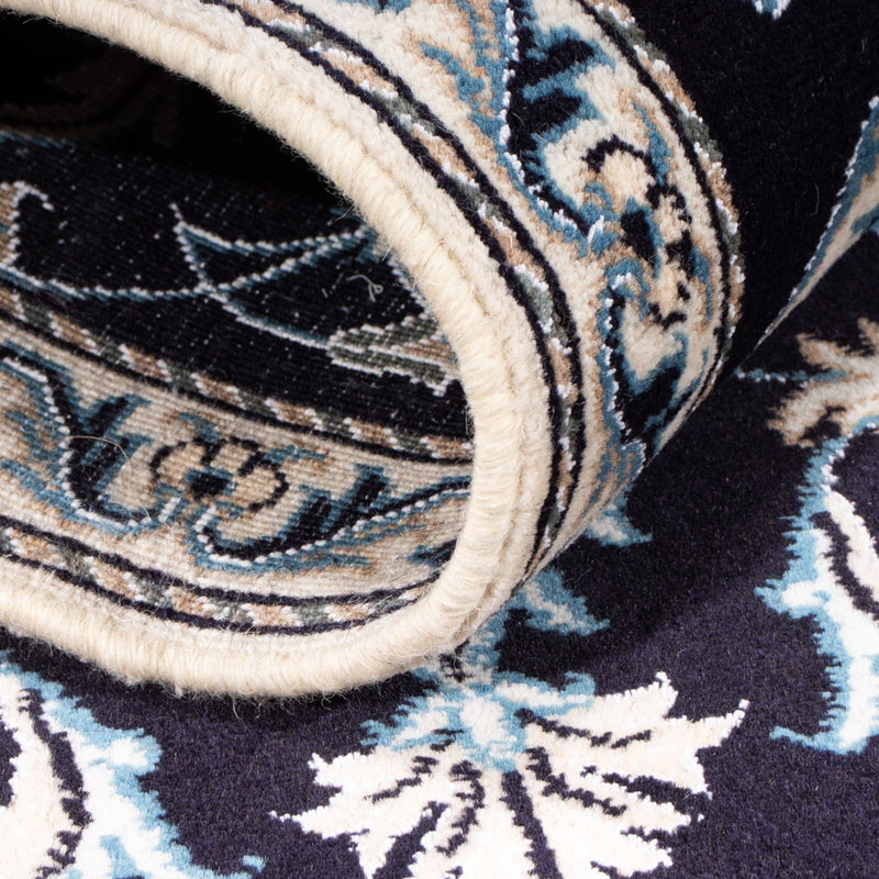 Tapis persan - Nain - 149 x 69 cm - bleu foncé