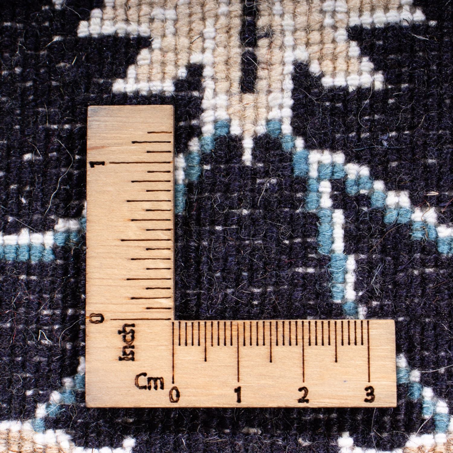 Tapis persan - Nain - 149 x 69 cm - bleu foncé