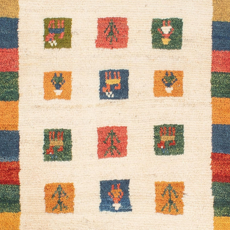 Tapis Gabbeh - Persan - 122 x 76 cm - multicolore