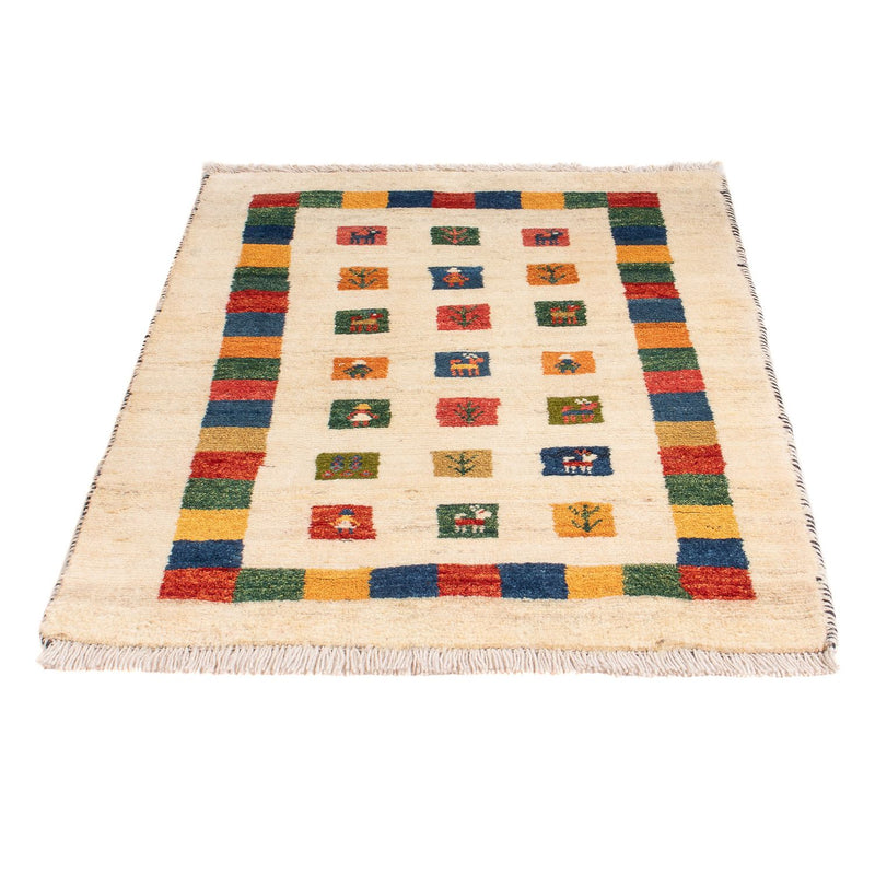 Tapis Gabbeh - Persan - 122 x 76 cm - multicolore