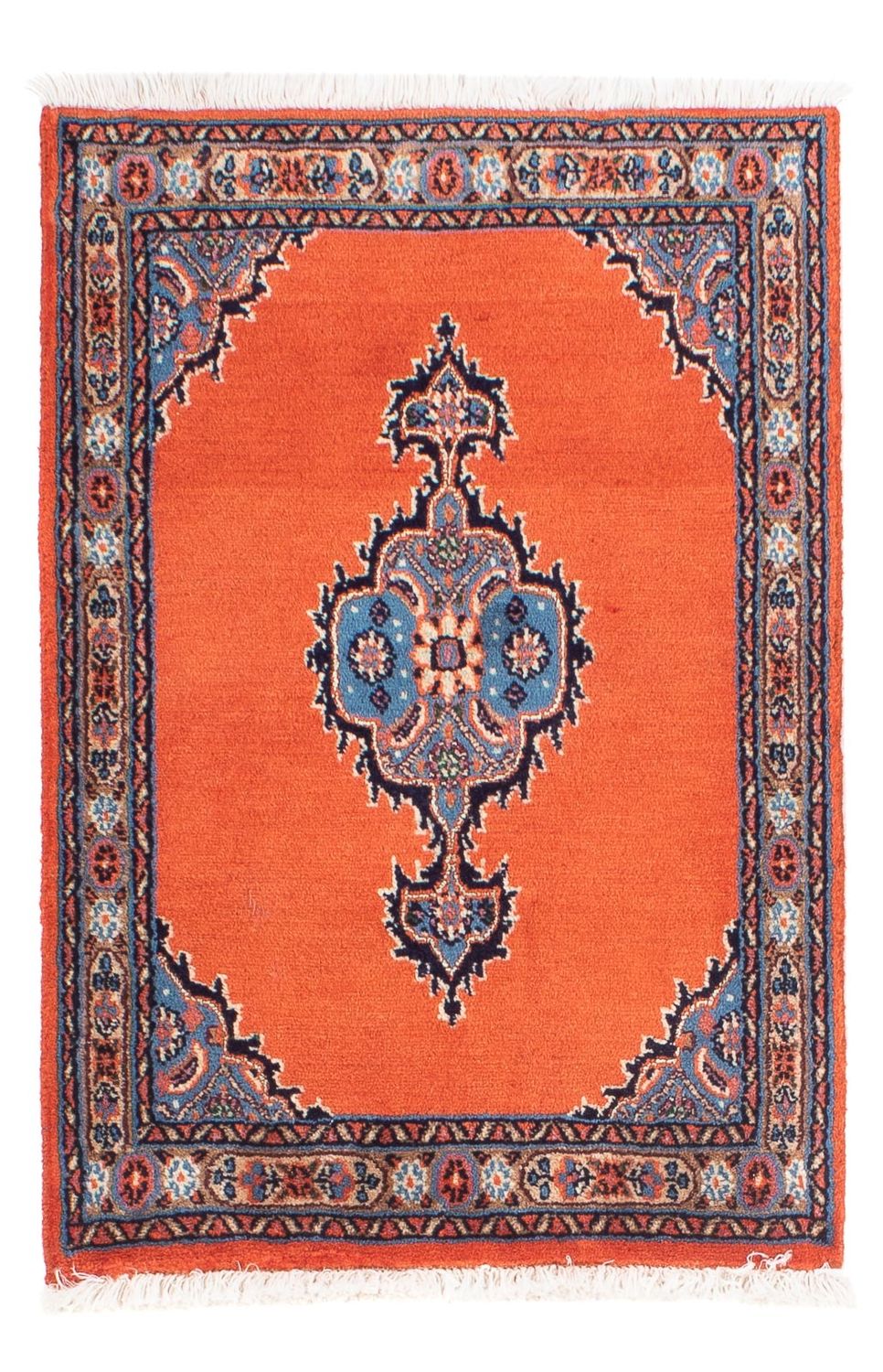 Tapis persan - Classique - 75 x 50 cm - orange