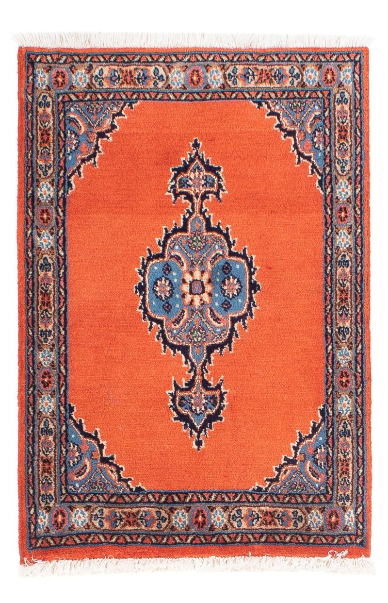 Tapis persan - Classique - 75 x 50 cm - orange