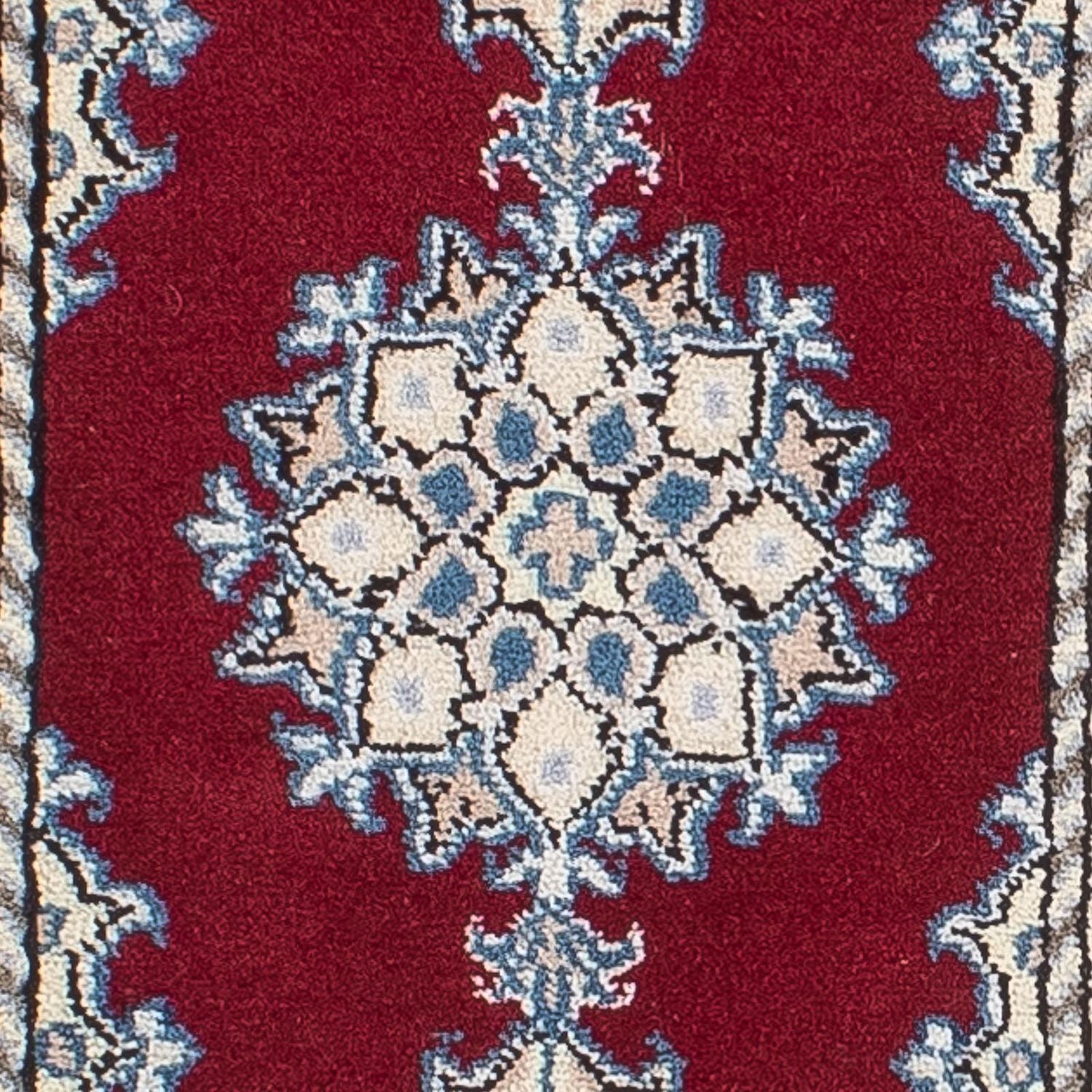 Tapis persan - Nain - 60 x 40 cm - rouge vin