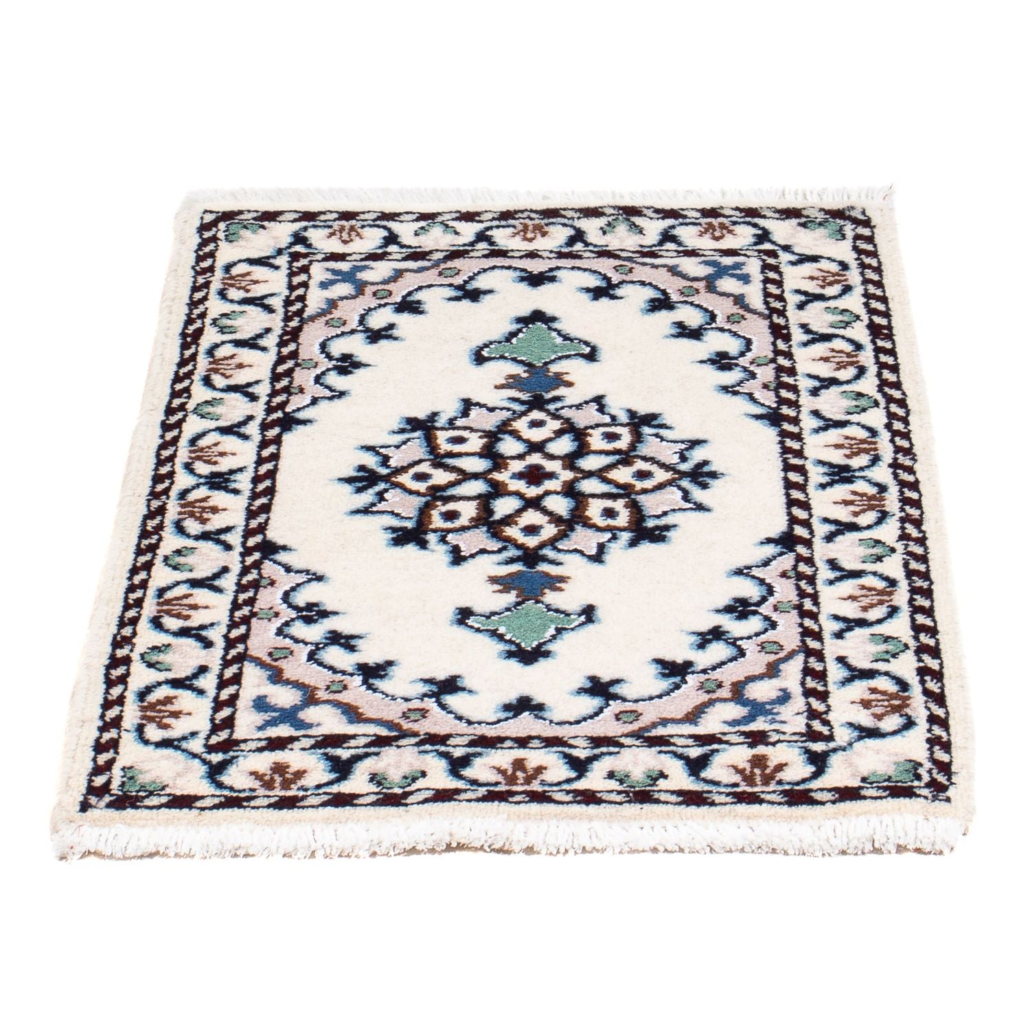 Tapis persan - Nain - 60 x 40 cm - beige