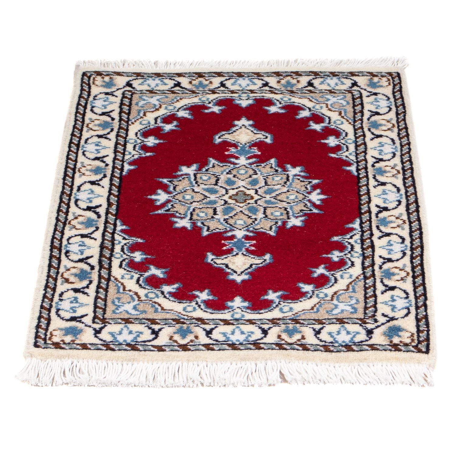 Tapis persan - Nain - 60 x 40 cm - rouge