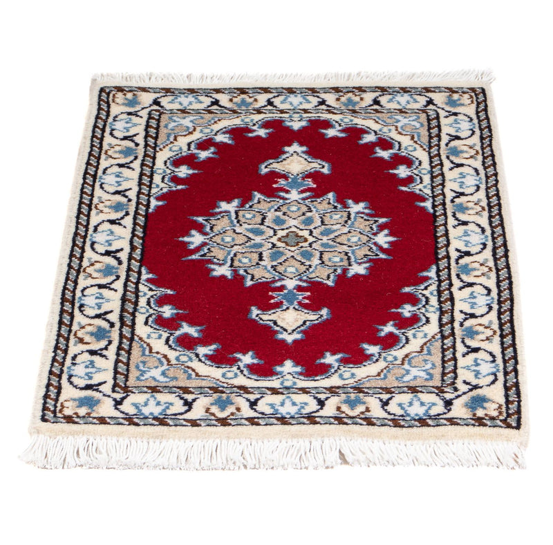 Tapis persan - Nain - 60 x 40 cm - rouge