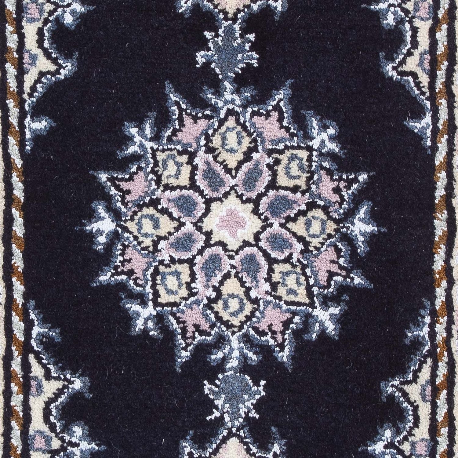 Tapis persan - Nain - 60 x 40 cm - bleu foncé