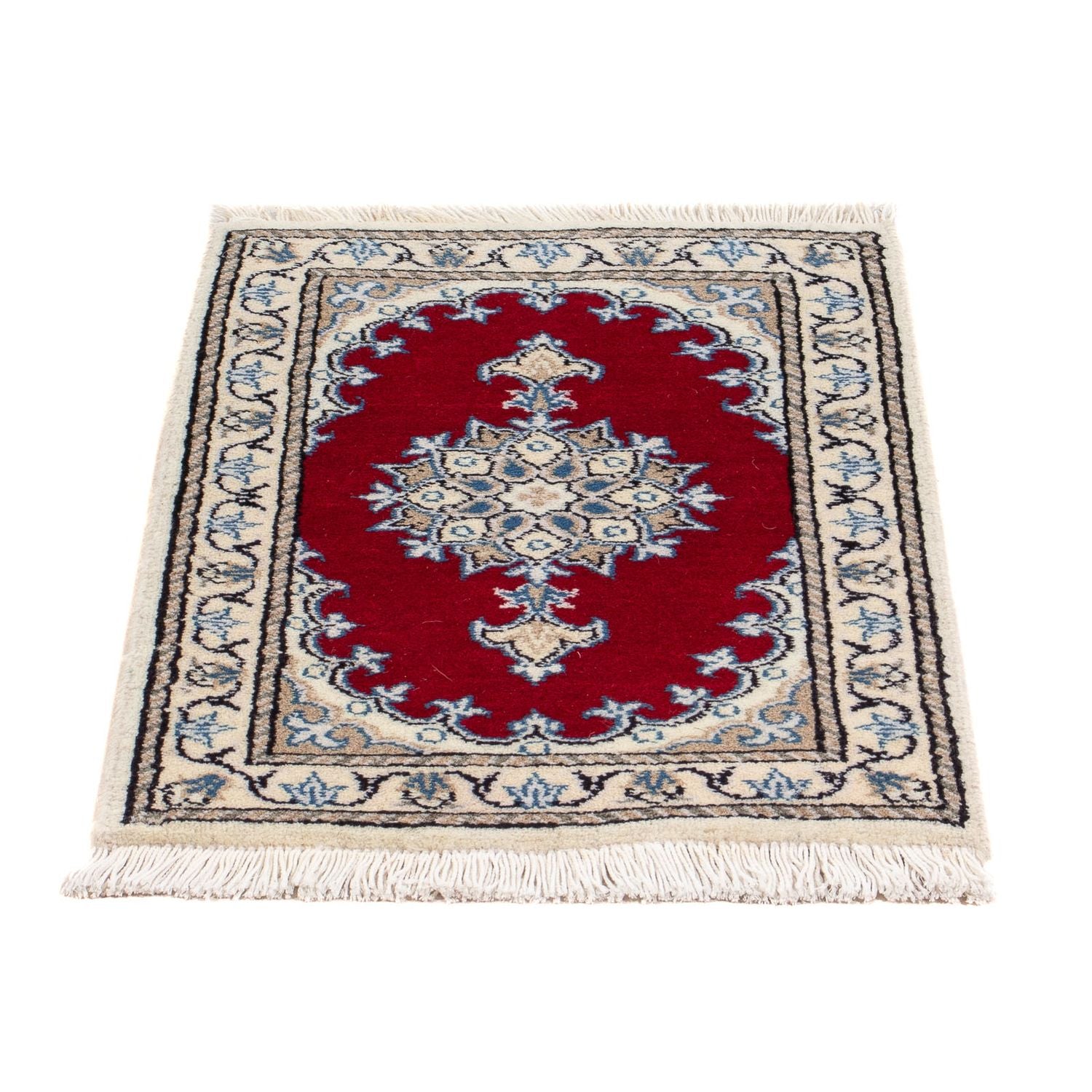 Tapis persan - Nain - 60 x 40 cm - rouge