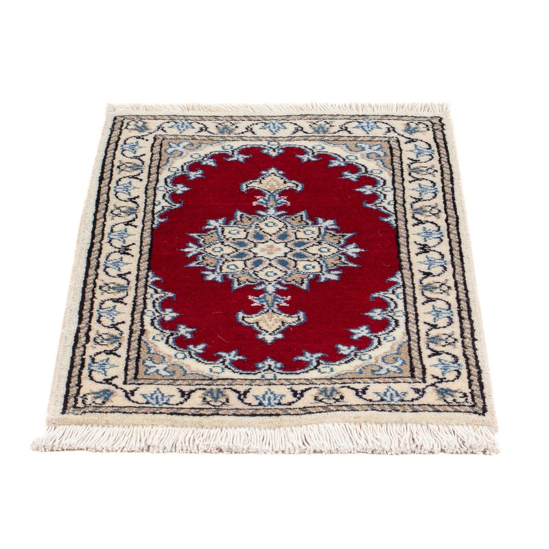 Tapis persan - Nain - 60 x 40 cm - rouge