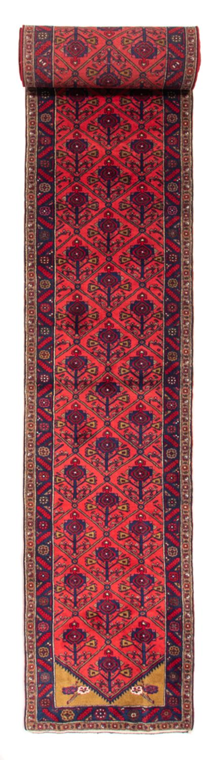 Tapis de couloir Tapis persan - Nomadic - 688 x 83 cm - rouge