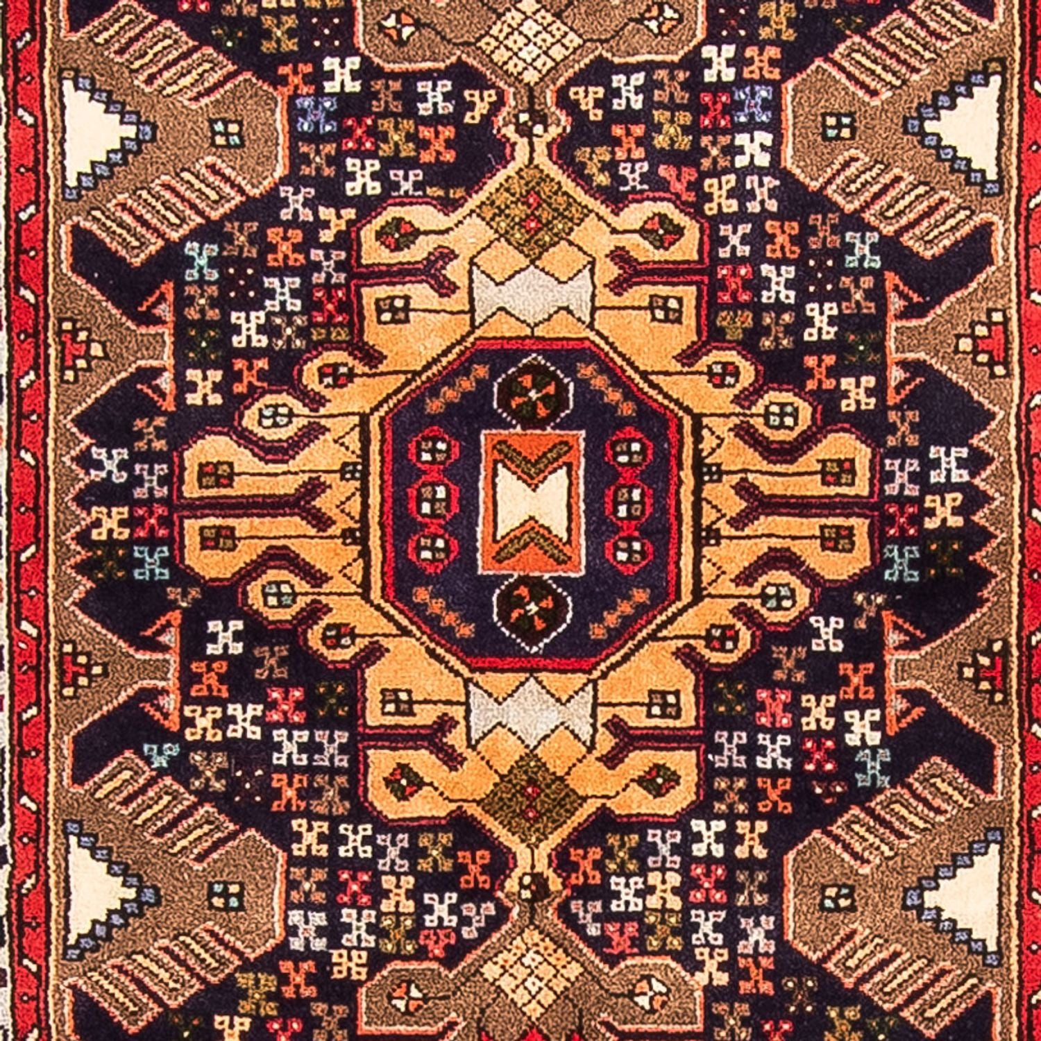 Tapis de couloir Tapis persan - Nomadic - 385 x 85 cm - bleu foncé