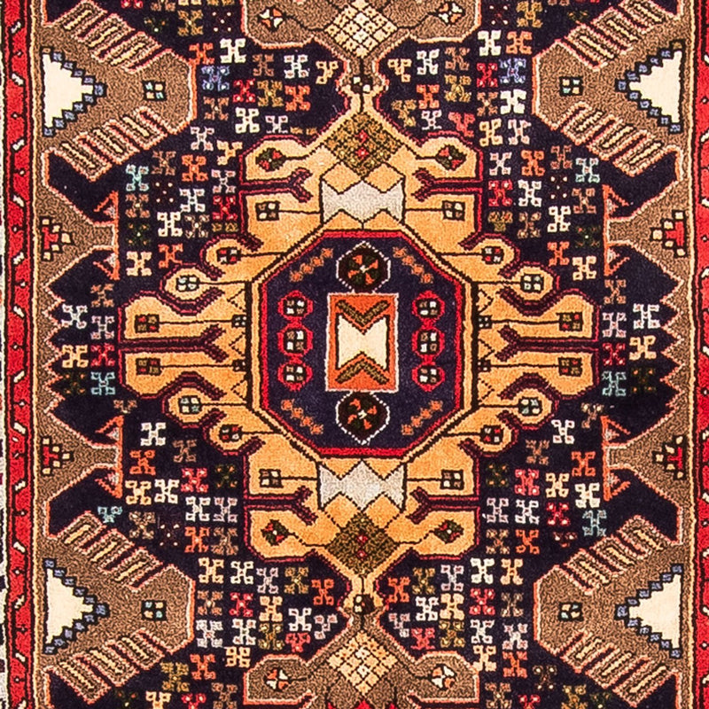 Tapis de couloir Tapis persan - Nomadic - 385 x 85 cm - bleu foncé