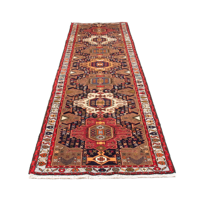 Tapis de couloir Tapis persan - Nomadic - 385 x 85 cm - bleu foncé