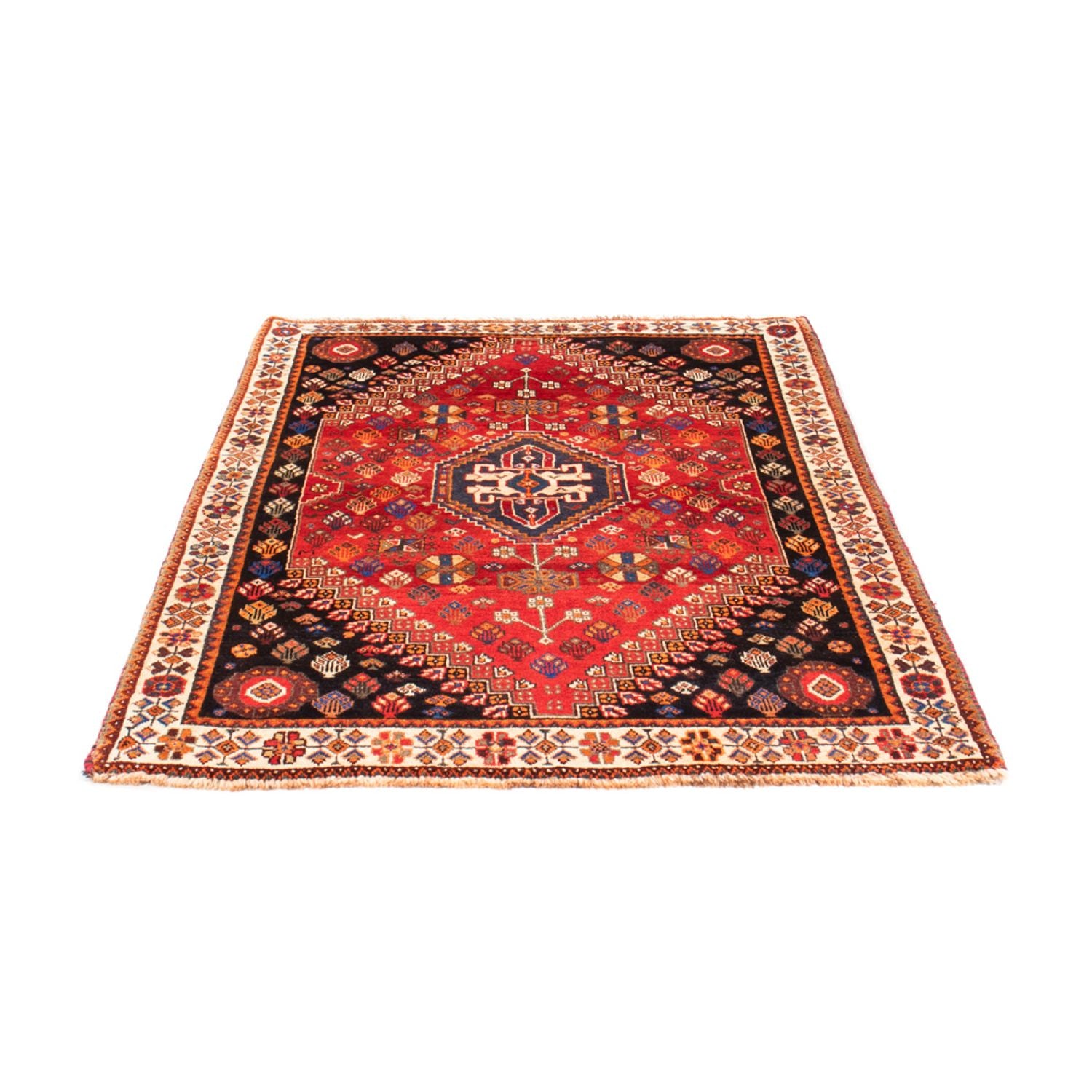 Tapis persan - Nomadic - 161 x 108 cm - rouge
