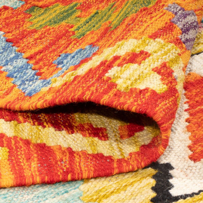 Tapis Kelim - Splash - 247 x 176 cm - multicolore