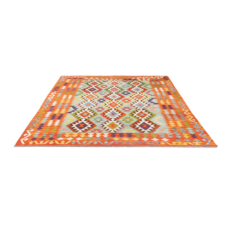 Tapis Kelim - Splash - 247 x 176 cm - multicolore