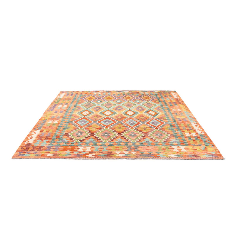 Tapis Kelim - Splash - 248 x 200 cm - multicolore