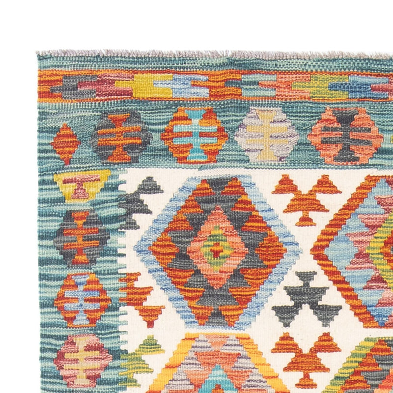 Tapis Kelim - Splash - 182 x 126 cm - multicolore