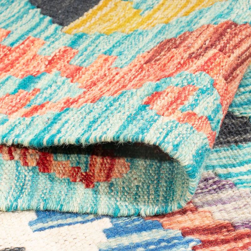 Tapis Kelim - Splash - 170 x 118 cm - multicolore