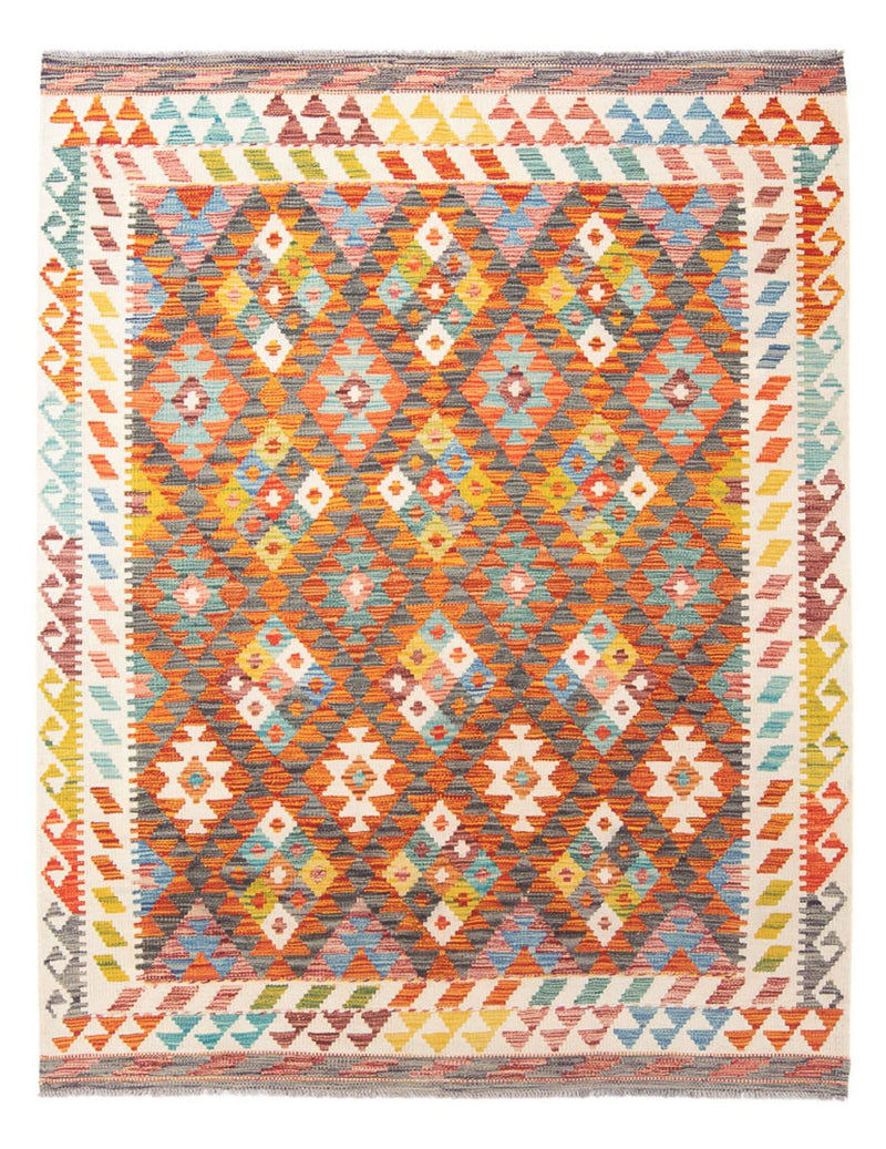 Tapis Kelim - Splash - 195 x 156 cm - multicolore