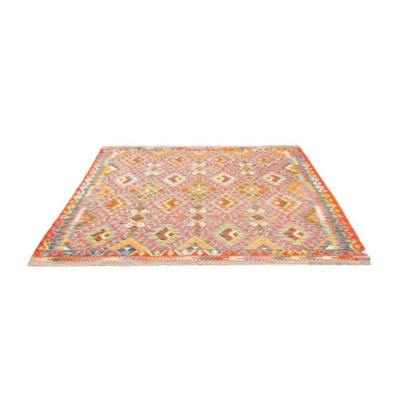 Tapis Kelim - Splash - 197 x 162 cm - multicolore