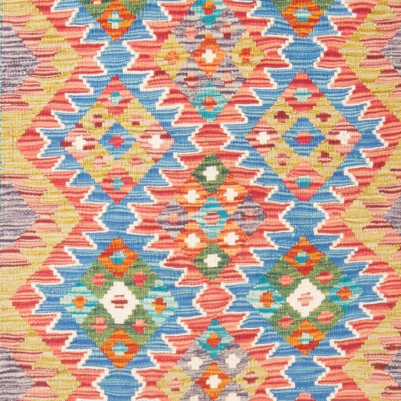Tapis Kelim - Splash - 196 x 152 cm - multicolore