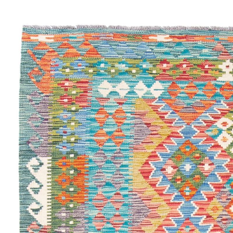 Tapis Kelim - Splash - 196 x 152 cm - multicolore
