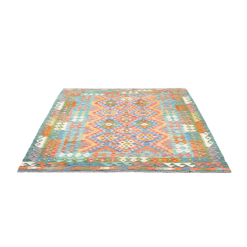 Tapis Kelim - Splash - 196 x 152 cm - multicolore