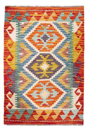 Tapis Kelim - Splash - 91 x 62 cm - multicolore